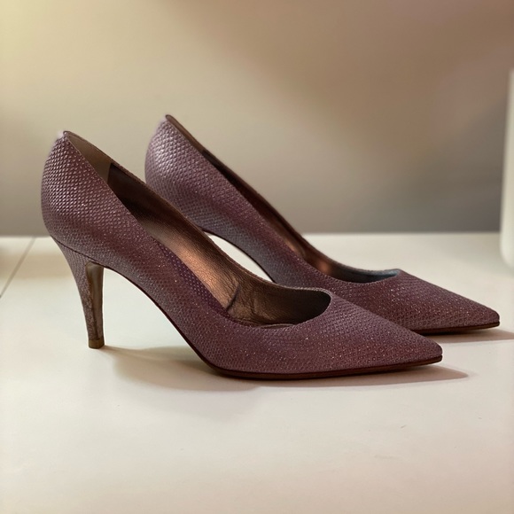 Sergio Rossi Purple Metallic Heels - Picture 2 of 4